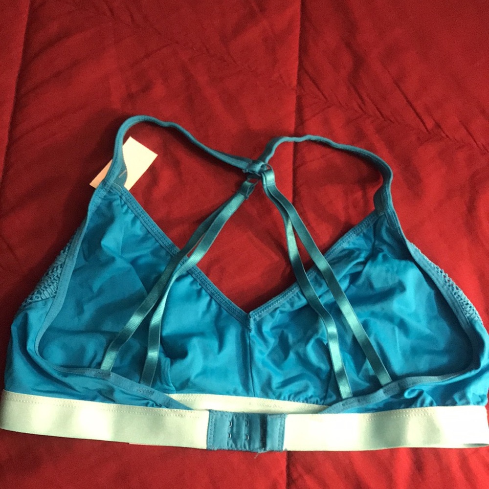 Racer back bralette. Sz XL. Teal blue. NWT - Picture 2 of 3